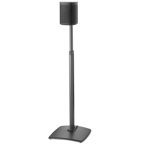 Sanus WSSA1-B1 16 inch Adjustable Height Speaker Stands for Sonos ONE, Play:1, and Play:3 - Black - Each - Open Box