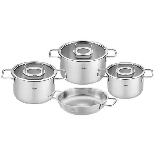 Image for Fissler Pure Collection Stainless Steel Cookware 7-piece Set Stock Pots & Pan