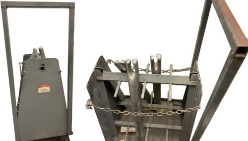 Image for Lot #38.1 Pig Metal Cart With three 25 ½