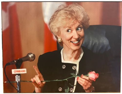 Image for Lot #40.0 Kim Campbell Image mounted on board Floating from wall backing